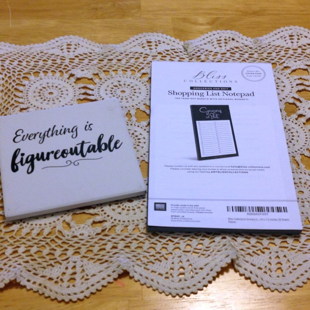 Humorous Bundle - coaster and shopping list sheets